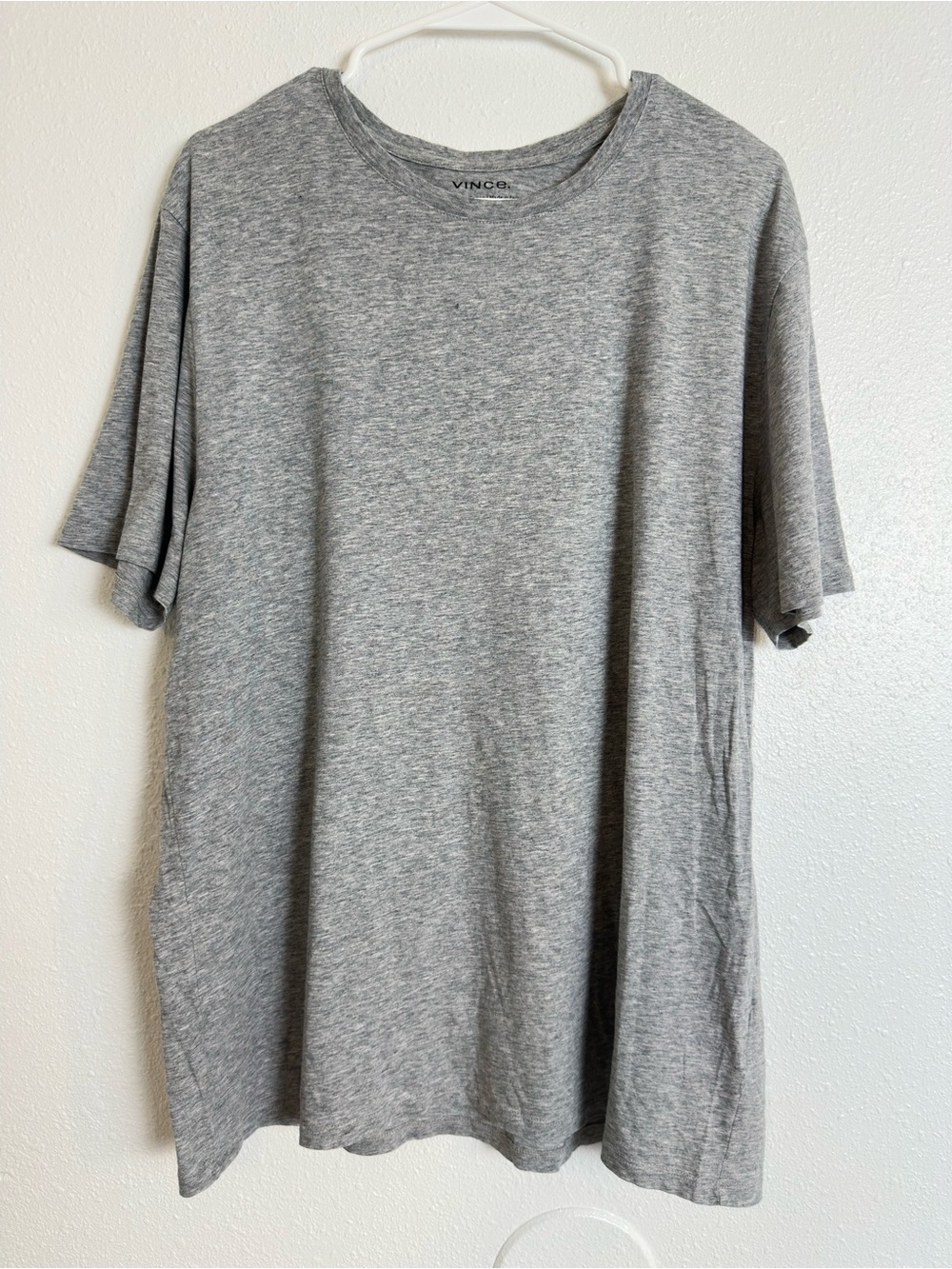 Vince Pima Cotton grey Crew Neck T-Shirt